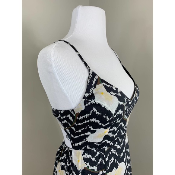 Urban Outfitters Calla Lilly Hi Low Ruffle Hem Boho Festival Summer Dress SZ S - Picture 4 of 11